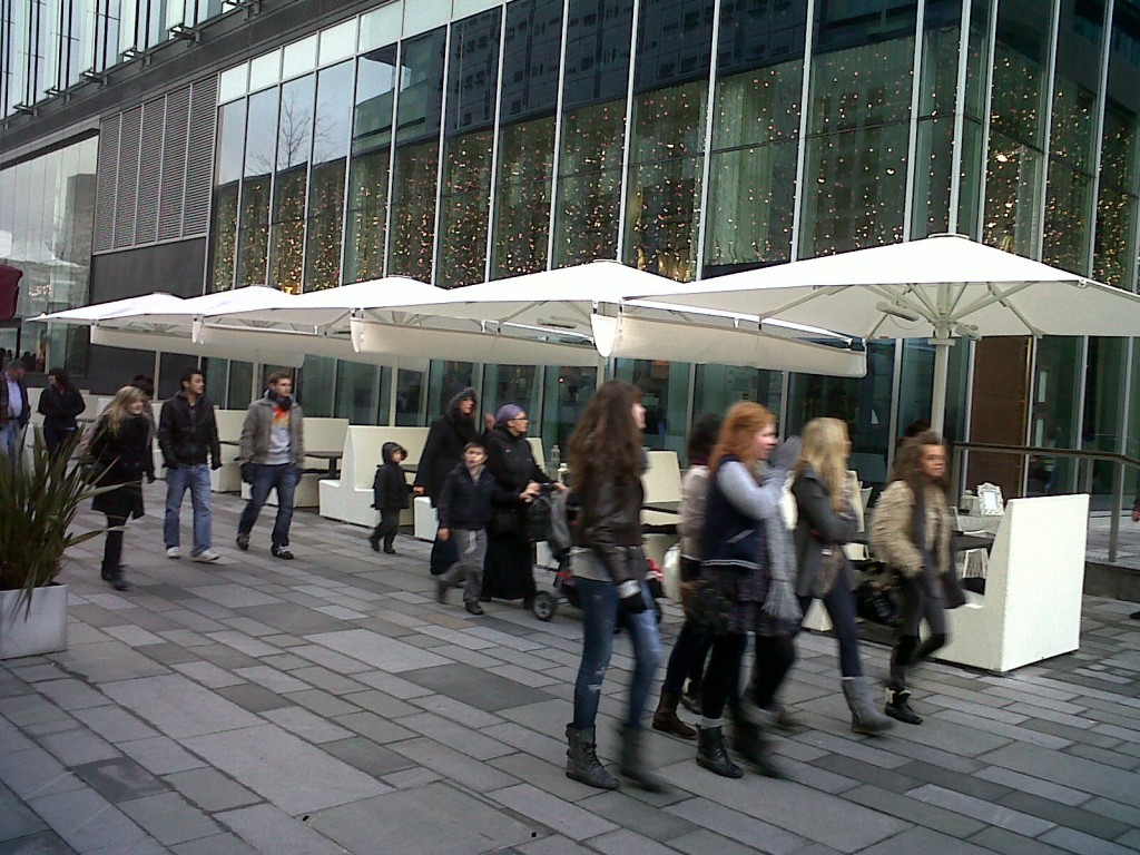 5 Large Restaurant Umbrellas - Manchester Big Restaurant Umbrellas