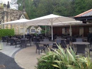 Four Large Umbrellas for Cafes & Restaurants