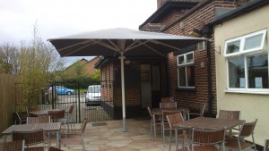 Big Garden Umbrella - Grey