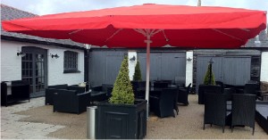 Big Red Pub Umbrellas