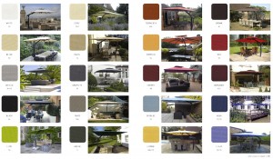 Bespoke Parasol Colours
