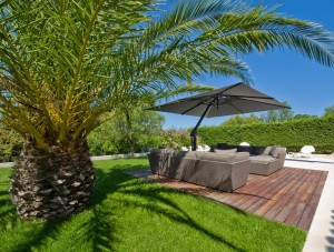 Grey Garden Parasol