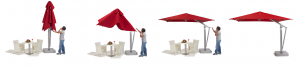 Operation of Toscana side arm parasol