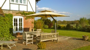 Toscana Cantilever Umbrella Beige colour - Surrey
