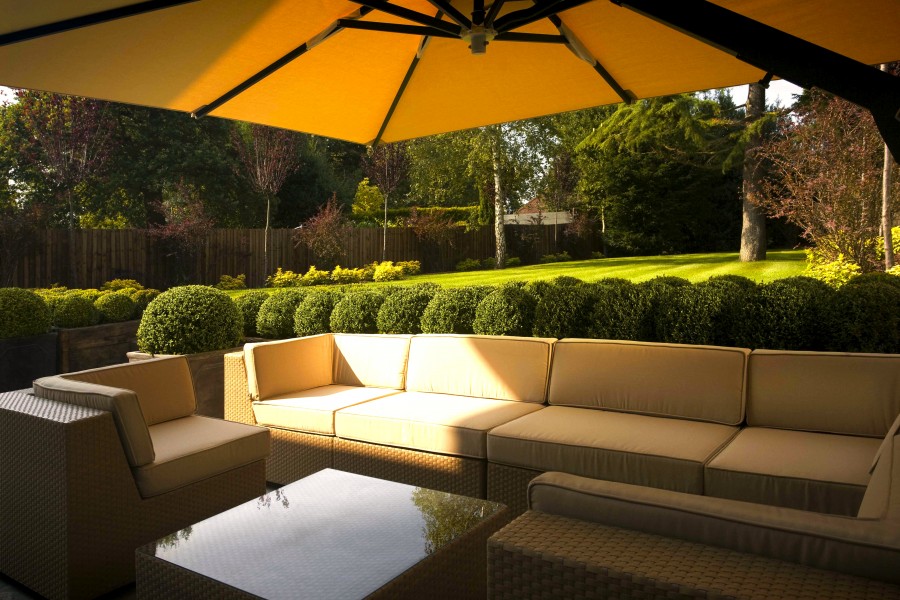 Large Cantilever Parasol Outdoor Room