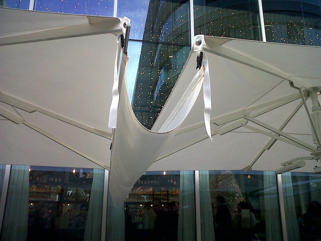 Large Umbrella Junctions Junction 'gutters' for large pub umbrellas