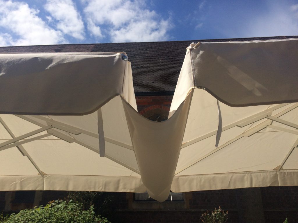 Gutter for big umbrellas Rain Gutter For Large Umbrellas